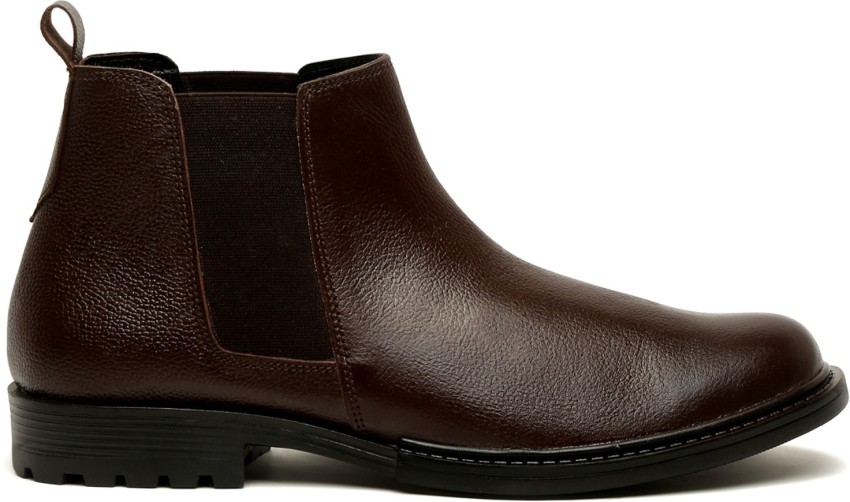 Buy LOUIS STITCH Men's Chelsea Boots American Brown Handcrafted