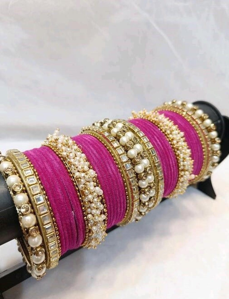 Pearl Vision Metal Bangle Set Price in India - Buy Pearl Vision