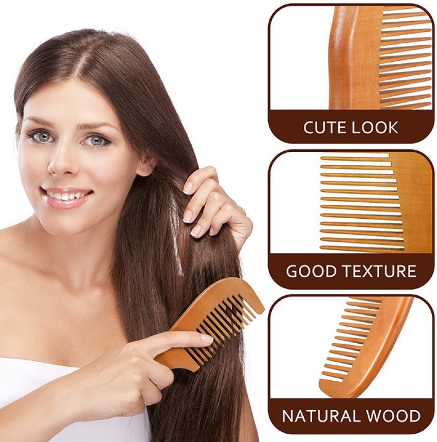 Amazoncom  Healifty Hair Styling Tools Wooden Massage Comb Wooden Hair  Comb Hair Brush Scalp Massager Comb Wide Tooth Wooden Comb with Handle for  Hair Styling Curly Thick Hair Styling Comb 