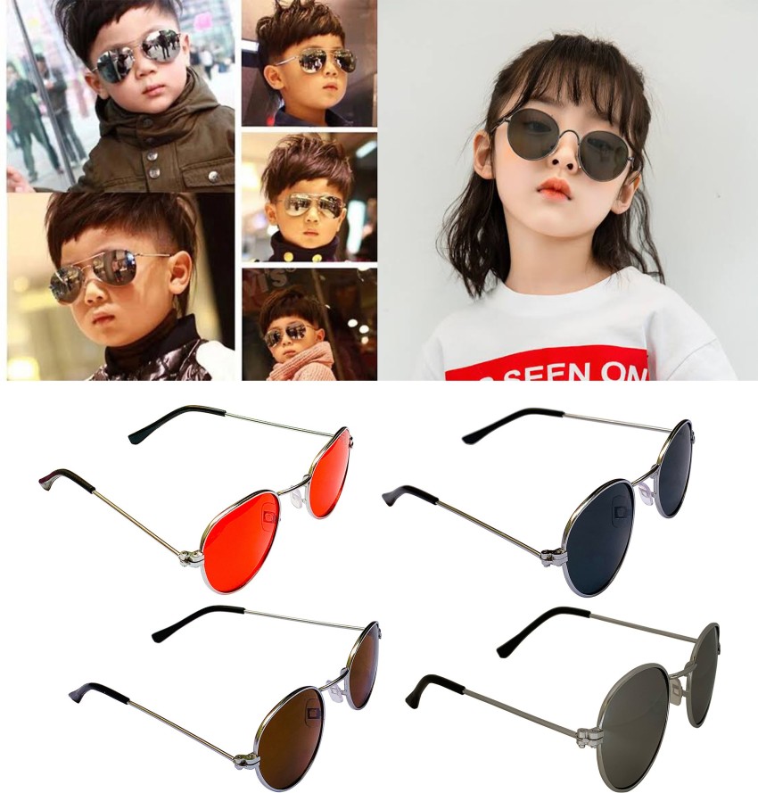 Buy Perfects look Round Sunglasses Black For Men & Women Online @ Best  Prices in India | Flipkart.com