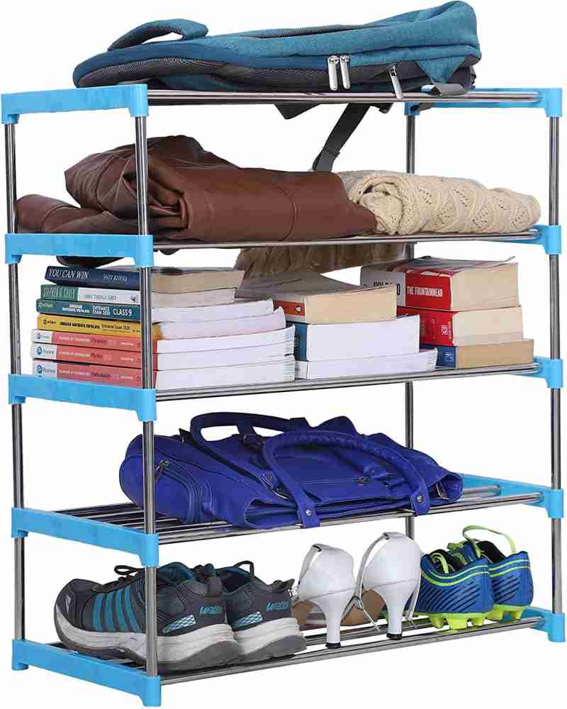 Shoe Rack Foldable & Collapsible Heavy Duty Plastic Shelf Storage