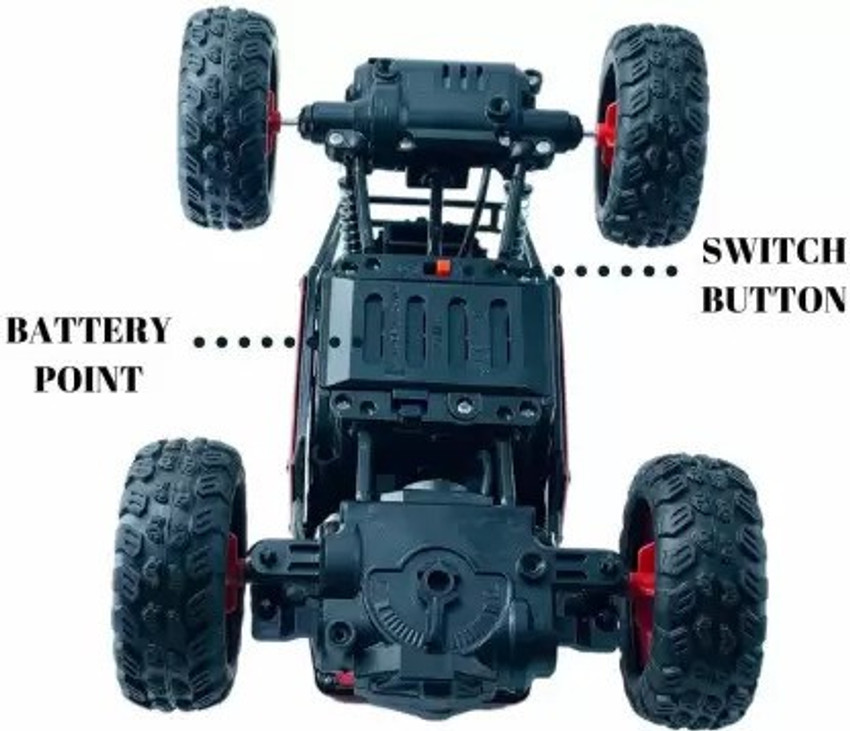 Carro De Controle Remoto 1 : 18 SUV Cross Country Brinquedo 4x4 Monster  Truck Rock Crawler Rc/Carregador Vias De Escalada Boy Toy Birthday Gift