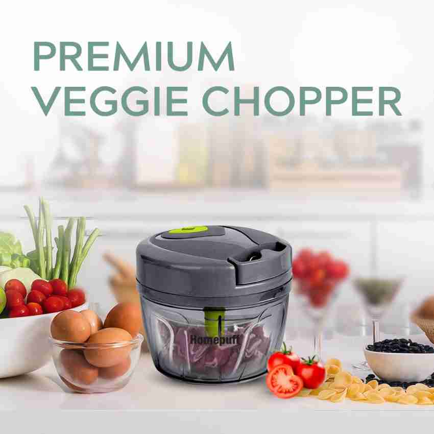 AGARO Ninja Vegetable & Fruit Hand Mini Chopper with 3 Blades