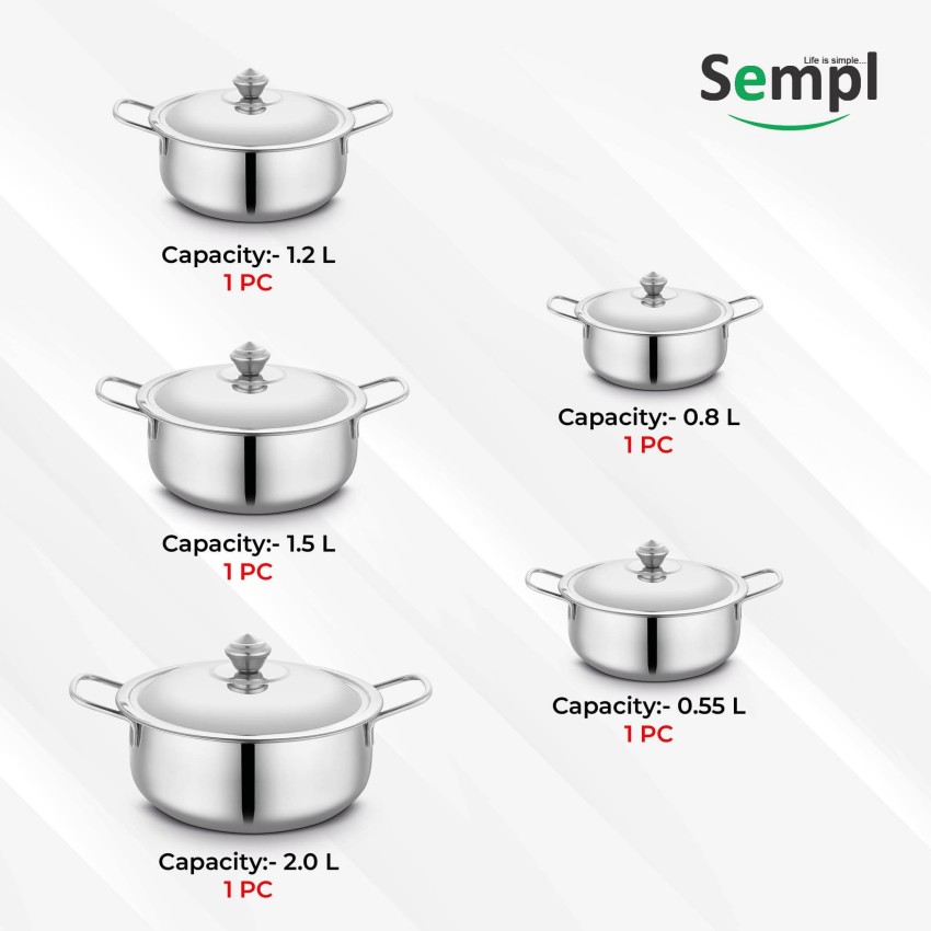 Steel Kadai: Buy Premium Nickel-Free Stainless Steel Cookware - PotsandPans  India