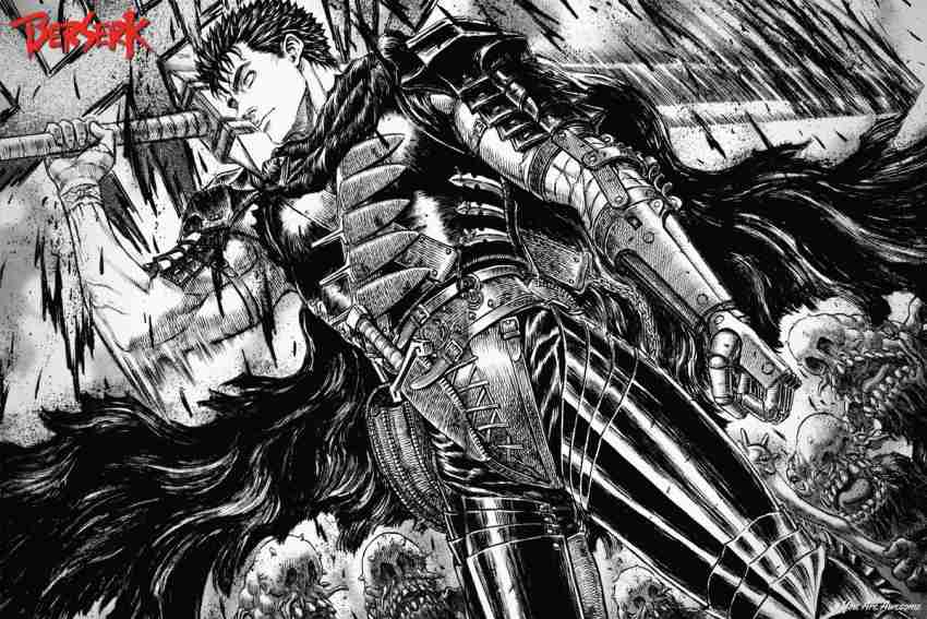 Berserk Novel Guts Anime Drawing by Anime Art - Pixels