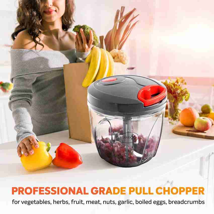 Onion Chopper Food Chopper- Hand Crank Food Processor Chops Chili,  Vegetable, Nuts, Fruits, Salad With A Egg Separator