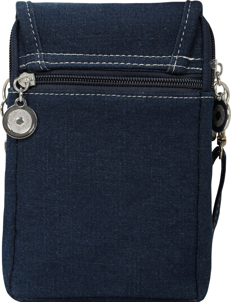 Trapeze PM Denim Chinchila – Keeks Designer Handbags