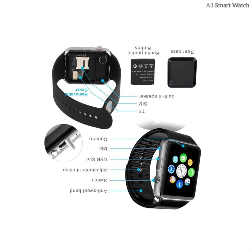 Longan A1 Smart Watch - Support SIM/Memory Card/Camera/Bluetooth/Voice  Calling Smartwatch Price in India - Buy Longan A1 Smart Watch - Support SIM/Memory  Card/Camera/Bluetooth/Voice Calling Smartwatch online at