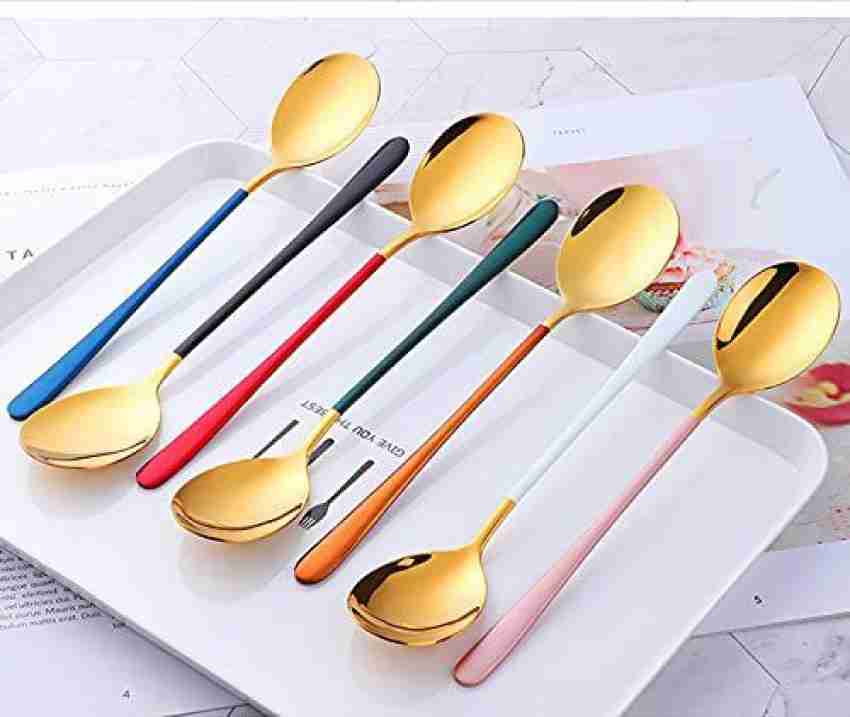 4/6PCS Kitchen Utensils Set with Electroplate Gold Coating Food