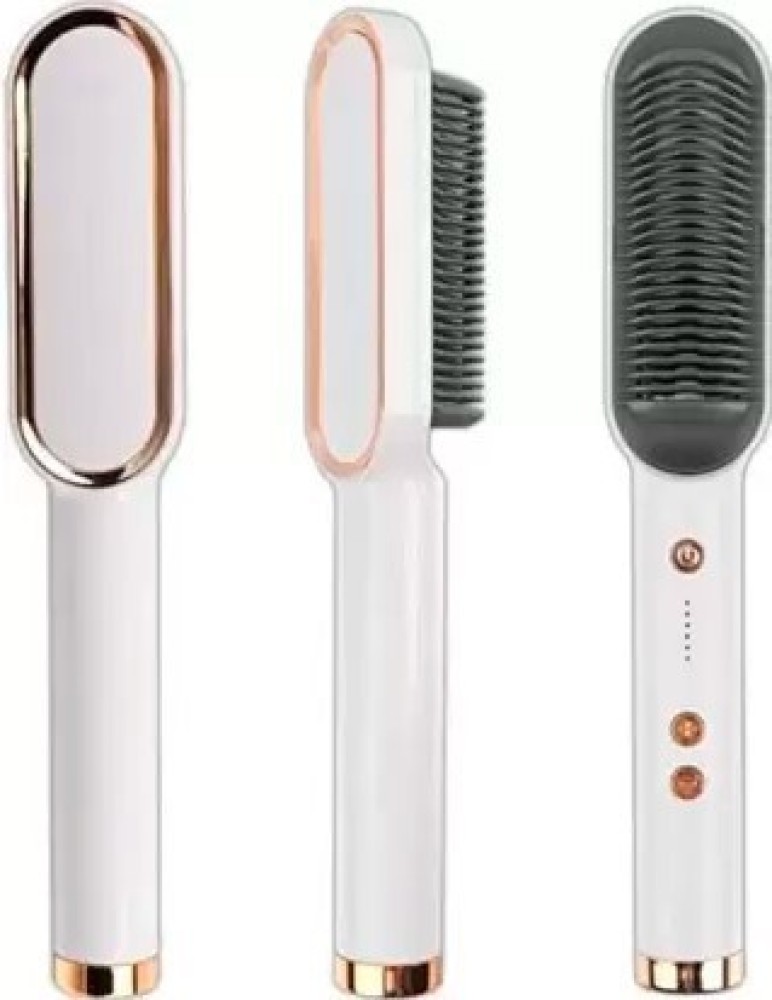 Hair straightening 2024 brush flipkart