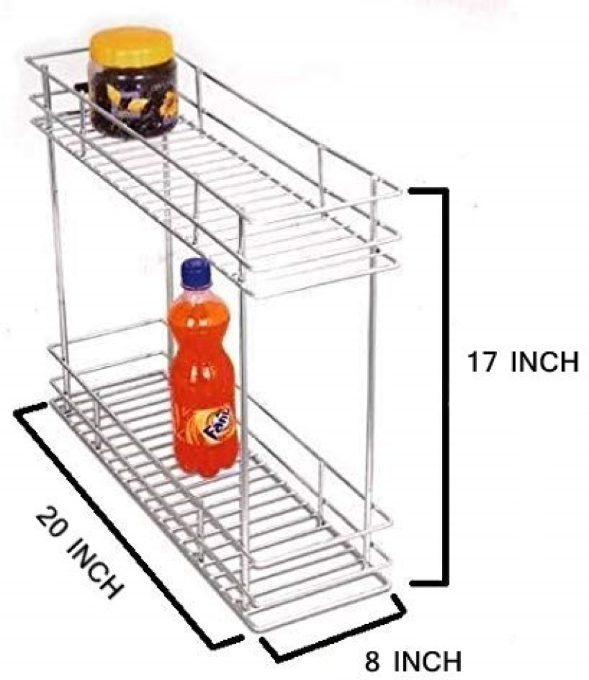 HOMTOZ Dish Drainer Kitchen Rack Plastic 2 Layer Plastic Dish