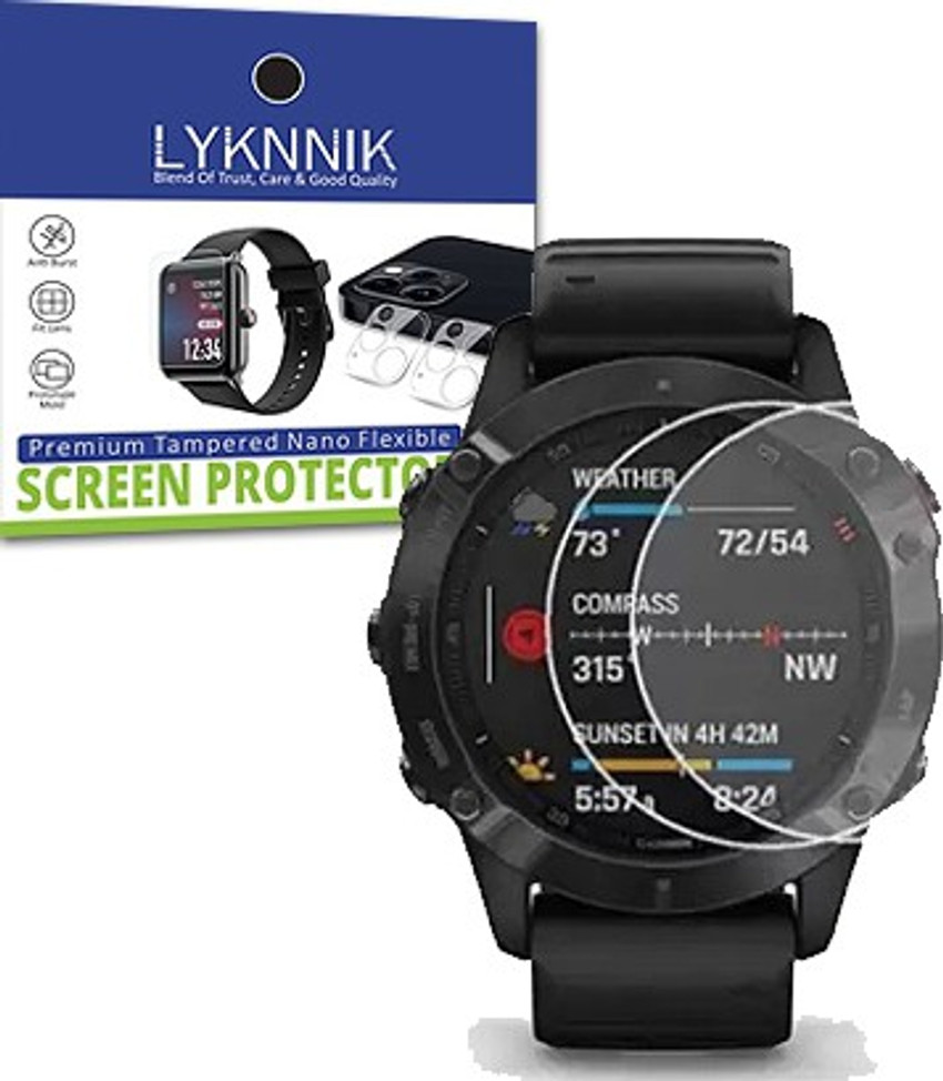LYKNNIK Screen Guard for Garmin Fenix 6 smart watch 33mm