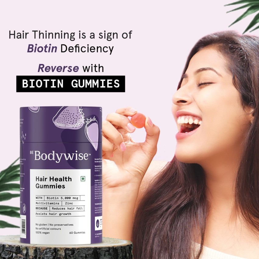 Multivitamin Biotin Hair Gummies for Hair Growth 2 Month Pack