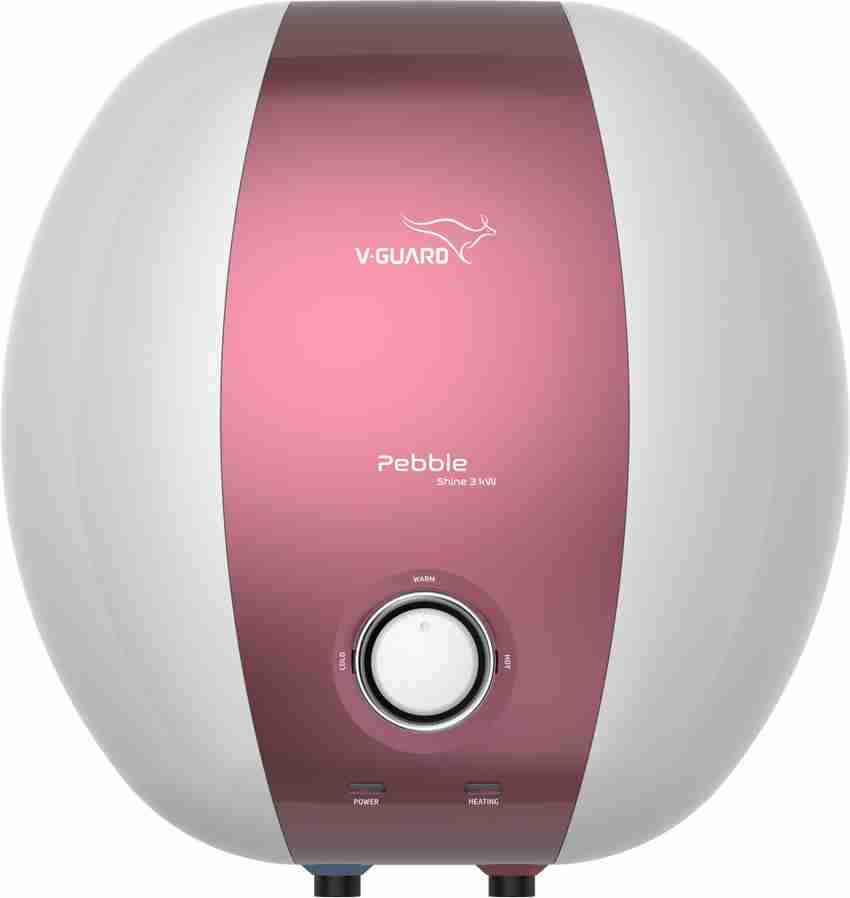 V-Guard 15 L Storage Water Geyser (Pebble Shine 3kW 15 Litre, 5 Star,  White, Grape Frost) Price in India - Buy V-Guard 15 L Storage Water Geyser ( Pebble Shine 3kW 15 Litre, 5 Star, White, Grape Frost) online at  Flipkart.com