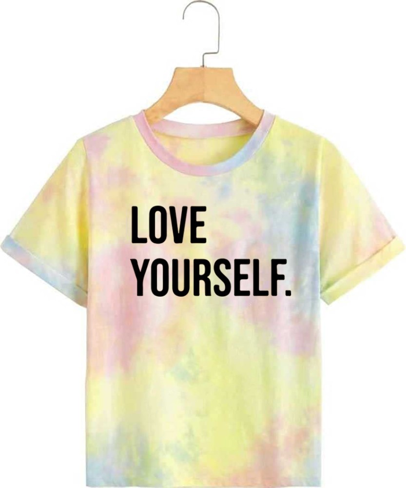 Buy Multi-coloured Tie Dye Crew Neck T-shirt Online in India