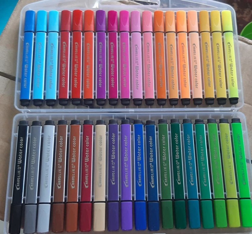 CAMLIN – 24 Bright and Vibrant Colour Pen Shades Drawing Sketching Shading  Art | eBay