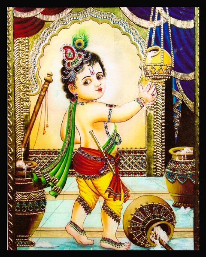 Prem Art And Craft Bal Gopal Krishna Religious Frame Price in ...