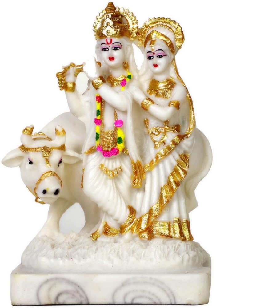 RichaSai radha krishna cow god idols for pooja room home temple ...
