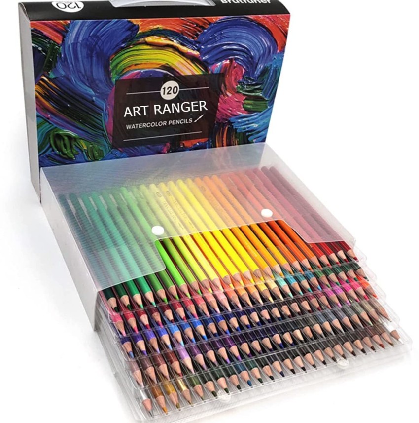 120 Professional Watercolor Pencil Set Artist Colored Pencils for Kids  Adults