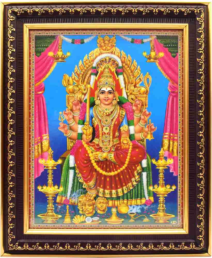 Puja N Pujari Goddess Sri Samayapuram Mariamman Photo Frame ...
