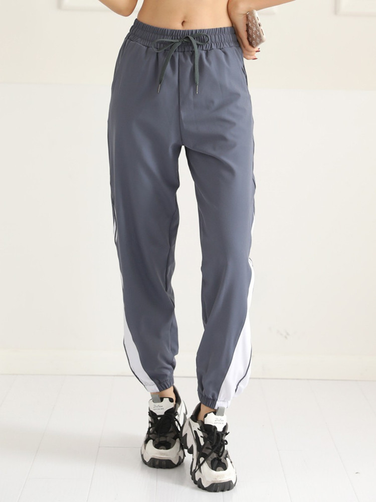 Urbanic Color Block Women Blue Track 
