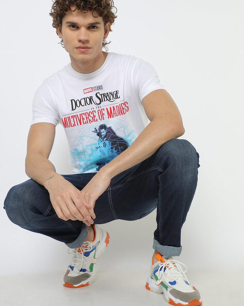 Buy dnmx Typography Men Crew Neck 