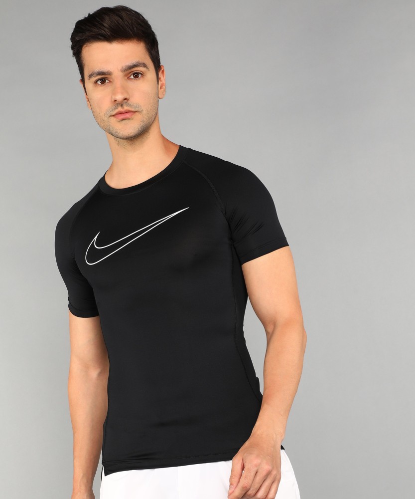 NIKE Solid Men Round Neck Black T-Shirt - Buy Solid Men Round Neck Black T-Shirt Online at Best Prices in India | Shopsy.in