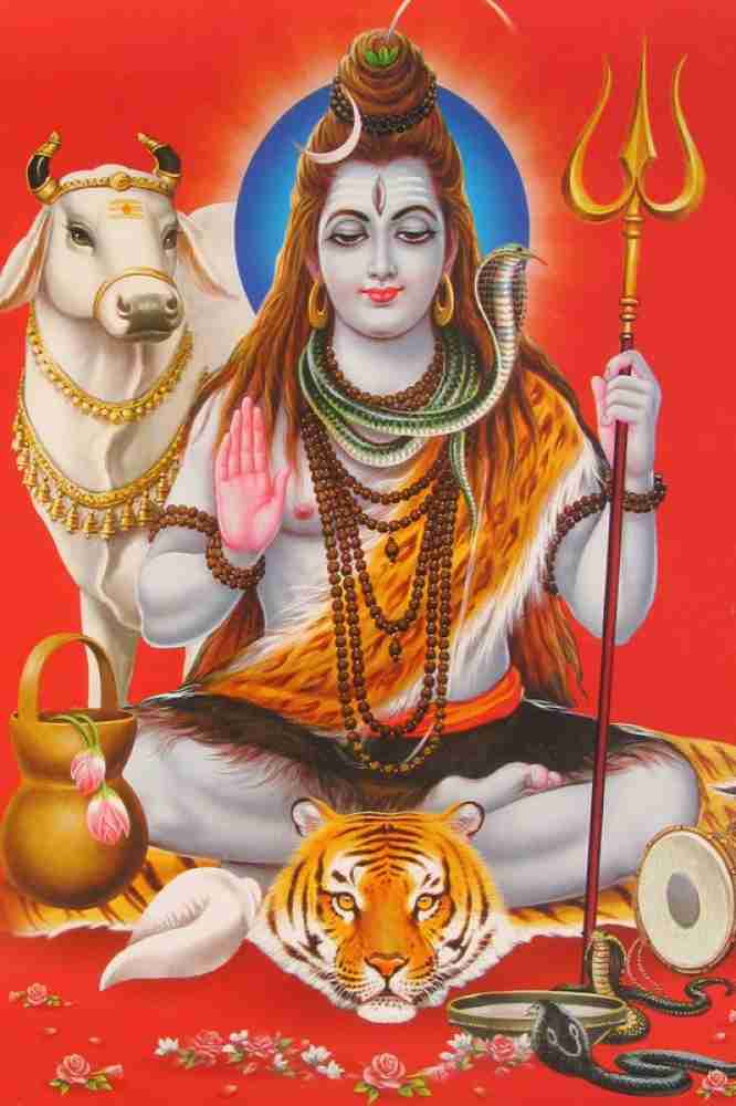 Religious Lord Shiva Wall Poster|Bhole Baba Wall Poster For  Decoration|Bhagwan Poster For Mandir, Living Room, Office|Pack Of 1|Wall  Decor Paper Print - Religious posters in India - Buy art, film, design,  movie,