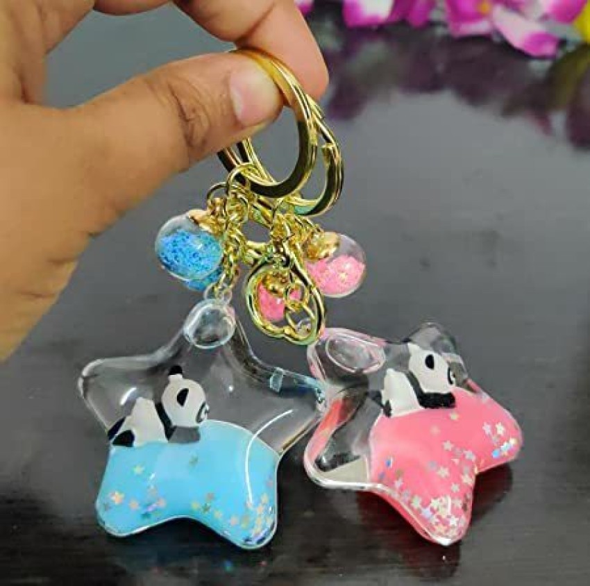 TERA 13 Keychain for Girls (1 Pcs) Water Glitter Keychain, Keyring &  Keychain for Kids, Girls Cute Keychain Metal Hook for Kids Return Gifts