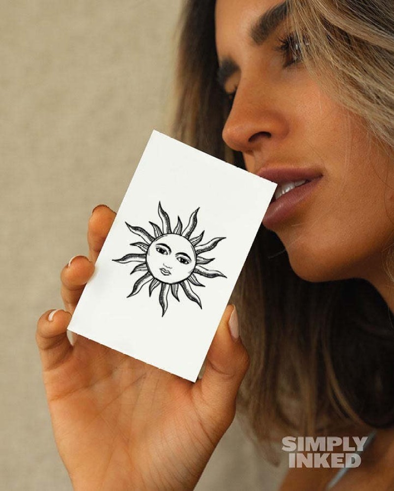 Buy Sun Moon Tattoo Online In India  Etsy India