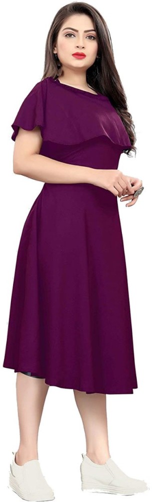 one piece dress knee length flipkart