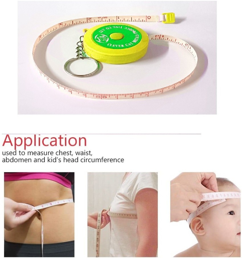 6 Pack Tape Measure Measuring Tape for Body Measurements, Retractable Small  Mini Soft Sewing Fabric Cloth Waist Tape Measure Body Measuring Tape,  150cm/60inch