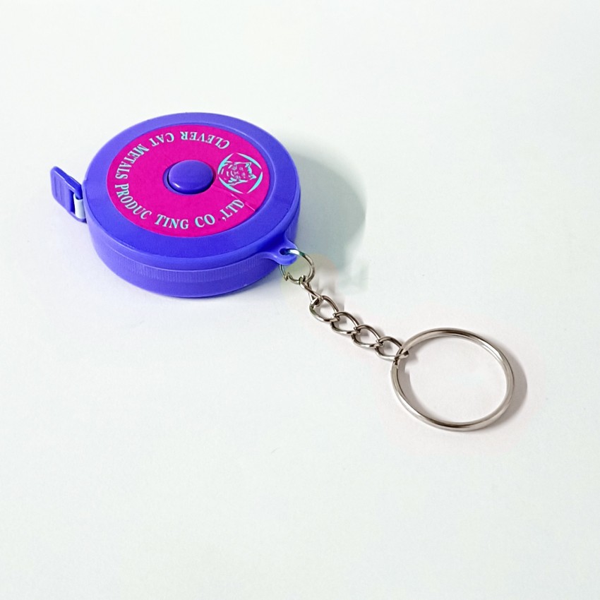 1pc 1.5m Automatic Retractable Tape Measure, Portable Mini Plastic Round Measuring  Tape For Sewing Tailor, Body Measuring