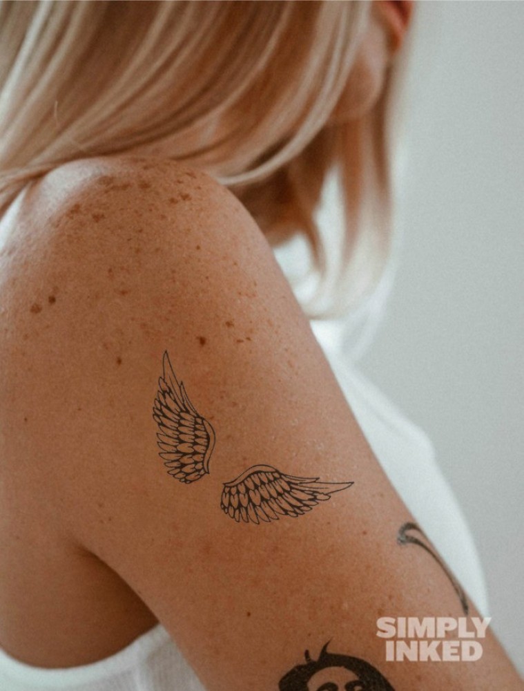 SIMPLY INKED Angel Wings Temporary Tattoo, Designer Tattoo for all - Price  in India, Buy SIMPLY INKED Angel Wings Temporary Tattoo, Designer Tattoo  for all Online In India, Reviews, Ratings & Features |