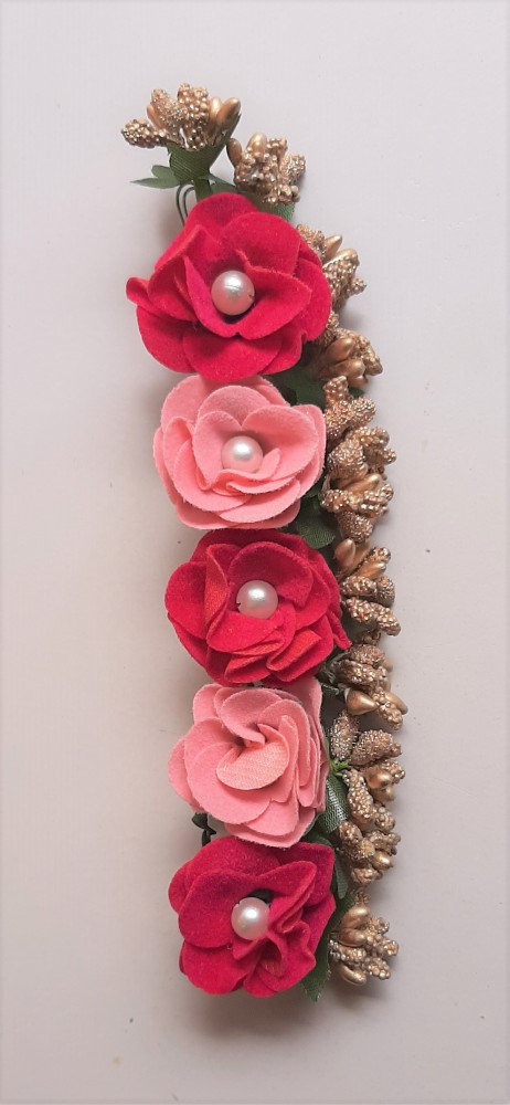 Buy Hair Flare 2457 Artificial Flowers Women Hair Accessories Hair Pins For  Wedding, Anniversary-MAROON Online at Best Prices in India - JioMart.