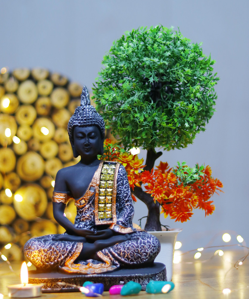 Flipkart Perfect Homes Beautiful Lord Gautam Buddha With Bonsai ...