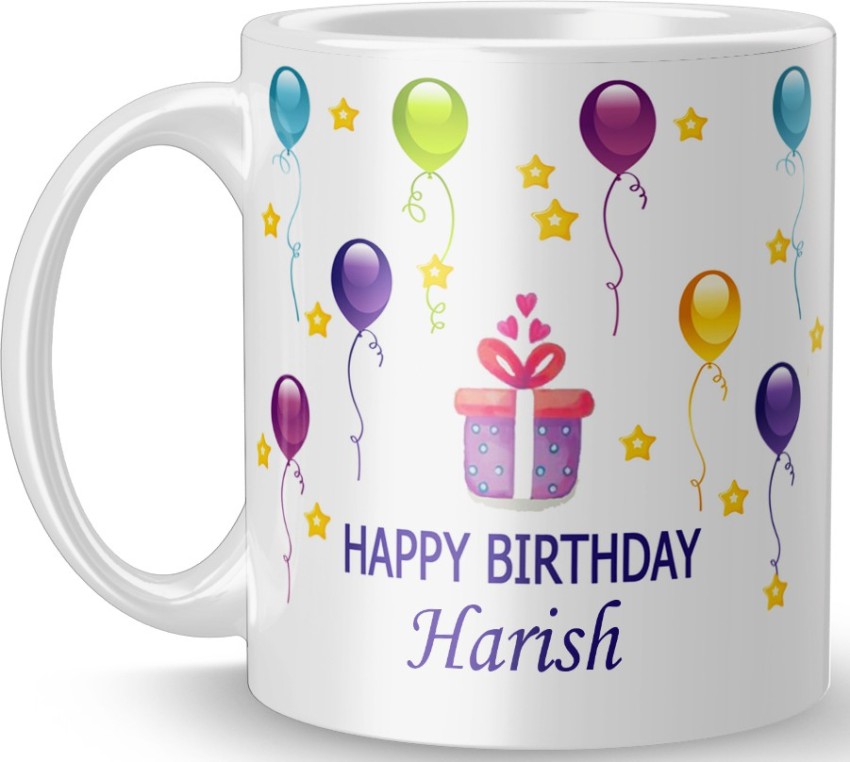 Buy IBGift Happy Birthday Harish Coffee Name Mug, 350 ml, White Mug Online  at Low Prices in India - Amazon.in