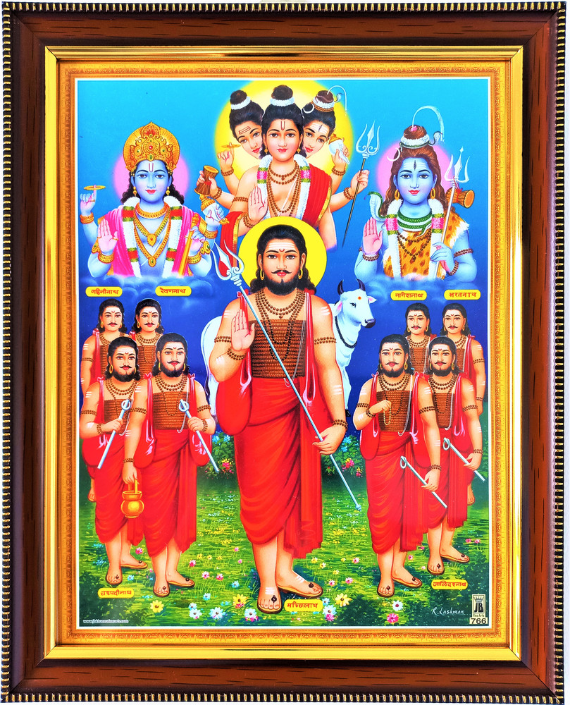 shreya arts frame wth glass Navnath Photo Religious Frame Price in ...