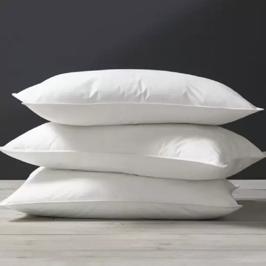 Pack Quilted Goose Feather Pillows White Cover On Sale Bed, 47 OFF