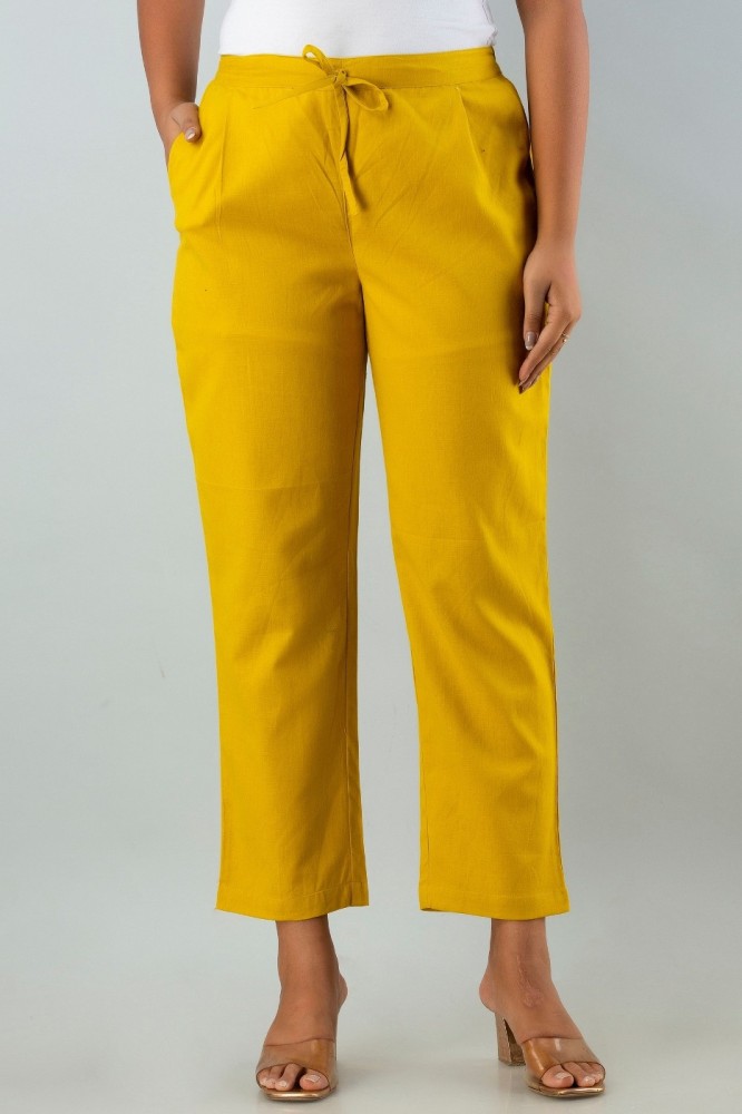Yellow cotton pants by mogomogo  The Secret Label
