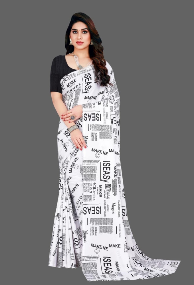 Details more than 109 newspaper print saree super hot vietkidsiq.edu.vn
