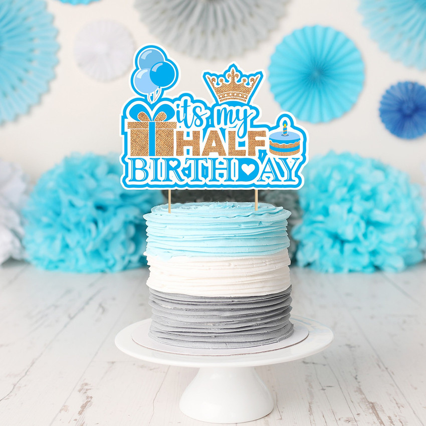 Details more than 88 half birthday cake topper latest awesomeenglish