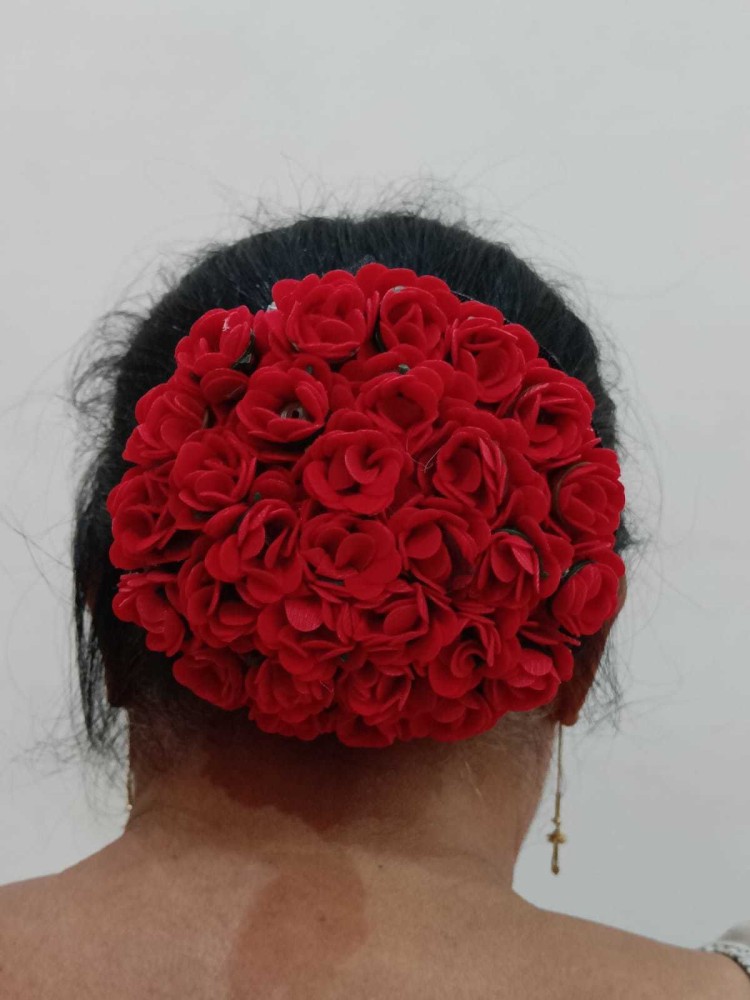 Buy Prime Flower Rose Bridal Gajra For Hair Bun For Wedding And Festival  Use 25 Gram Pack Of 1 Online at Low Prices in India  Amazonin