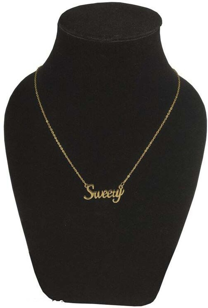 Letter Locket Pendant Necklace 