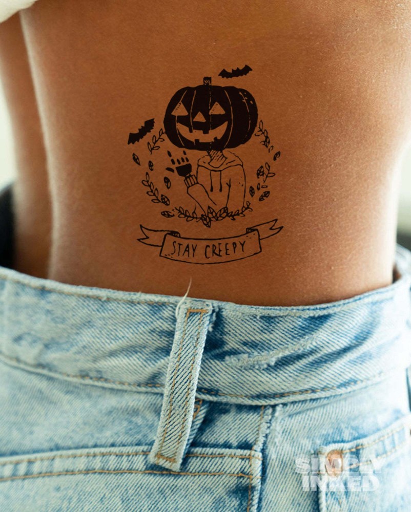 Pumpkin in ink  Tattoo Designs for Women  Food