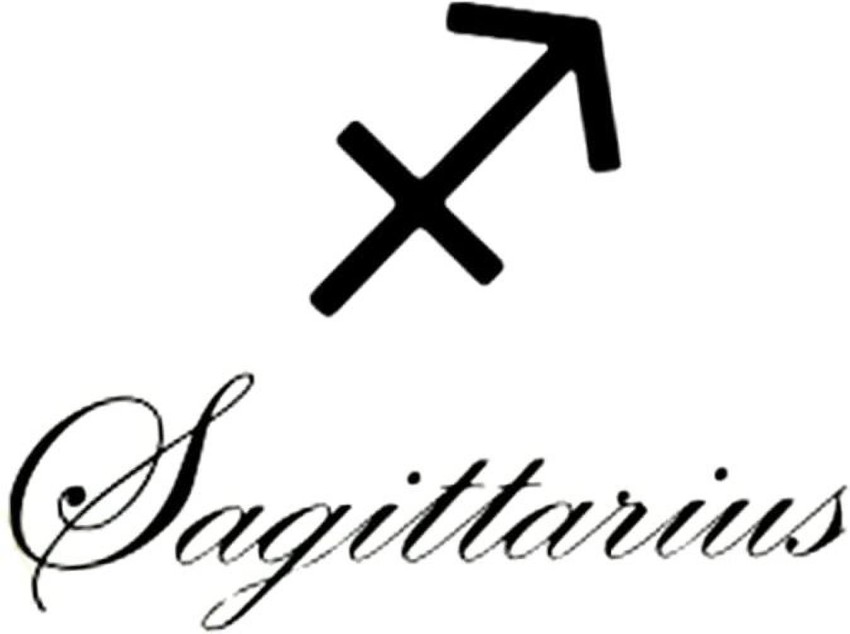 Fine line Sagittarius Constellation tattoo on the