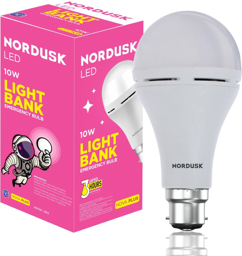 NORDUSK W Round B22 LED Bulb in India - Buy NORDUSK 10 W B22 LED Bulb online Flipkart.com