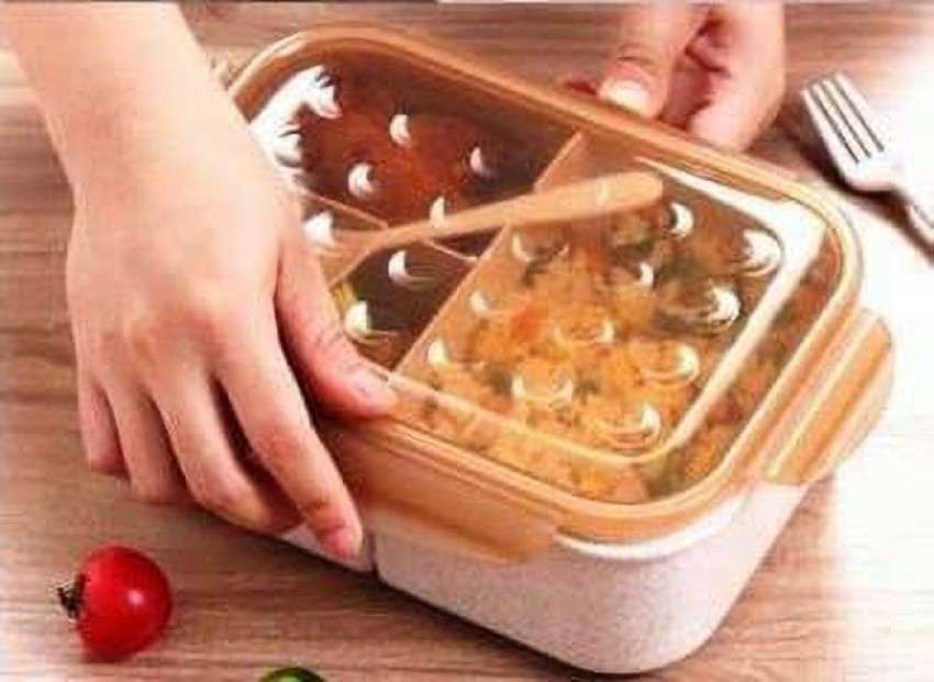 Buy NAVRANGI Lunch Box with Fork & Spoon, Lunch Box 1150 ML 3