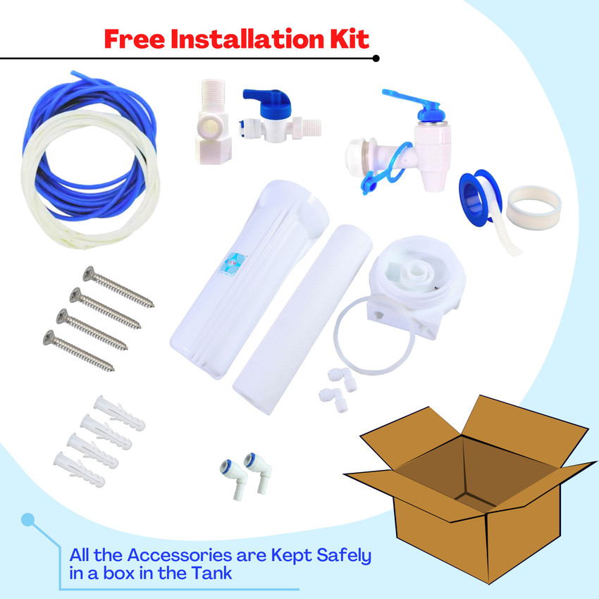 E.F.M Blue Ocean Water Purifier Regular Domestic RO System 10 L RO + UV +  UF + TDS Water Purifier - E.F.M 