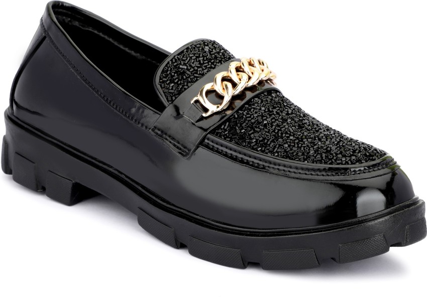 Rzisbo Loafers Shoes For Men (Black)